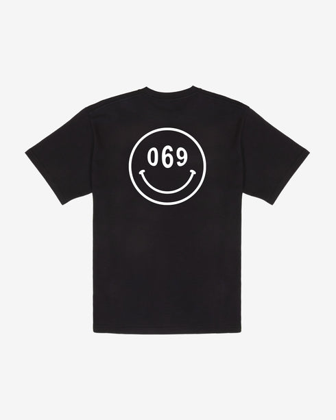 069 Smiley T-Shirt - Faded Black